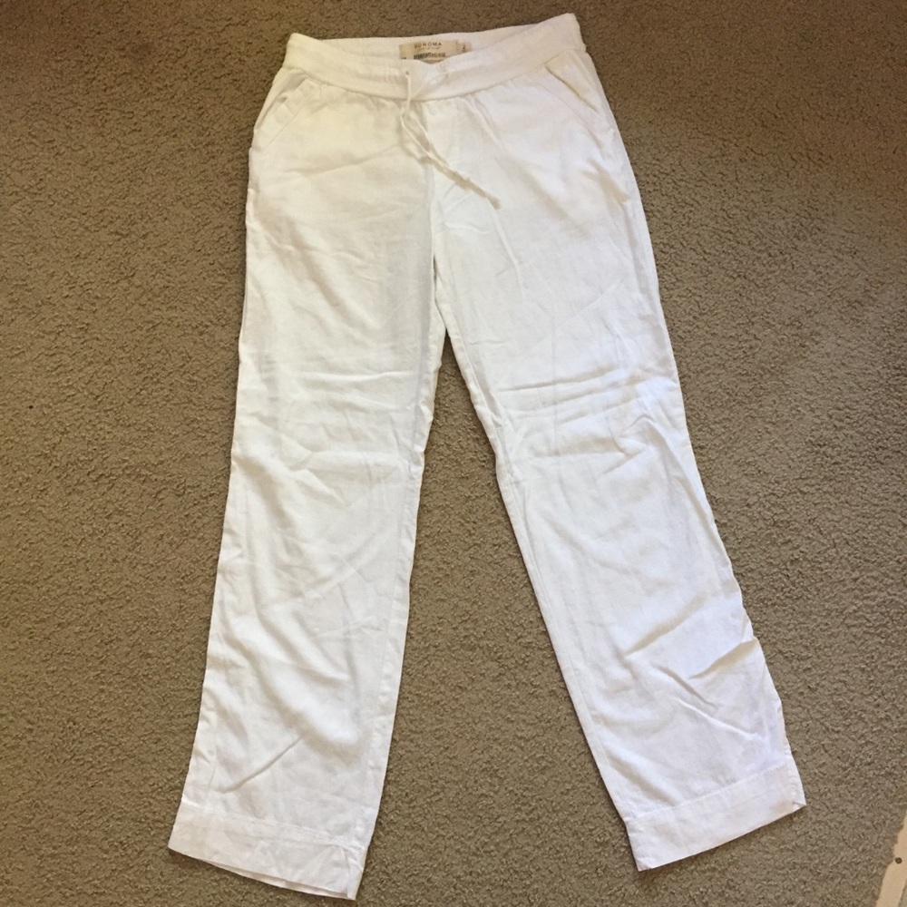 Sonoma WOMEN WIDE LINEN PANTS